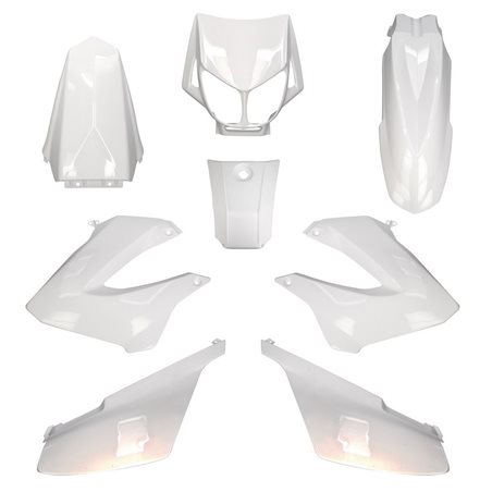 CARENADOS DERBI SENDA 2000-2010 8 PIEZAS INYECCIÓN BLANCO CARENADOS DERBI SENDA 2000-2010 8 PIEZAS INYECCIÓN BLANCO